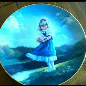 Bunny and girl plate